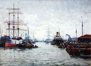 Anton Dircks (1878-1927), Harbor view