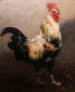 Henry Schouten, portrait of a rooster
