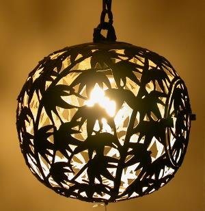 Japanese ceiling light, ± 1900